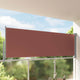 Vidaxx biombo de jardín extensible 120x300 cm marrón