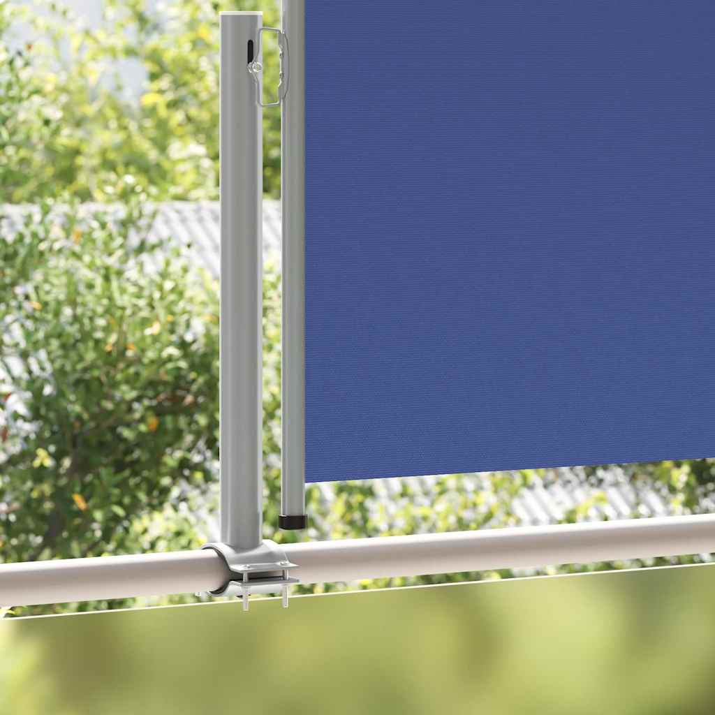 Vidaxl tuinscherm uittrekbaar 120x300 cm blauw