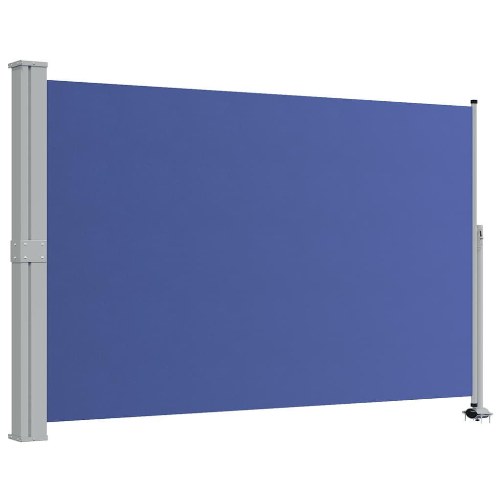 Vidaxl tuinscherm uittrekbaar 160x300 cm blauw