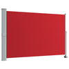 Pantalla de jardín Vidaxl extensible 160x300 cm rojo