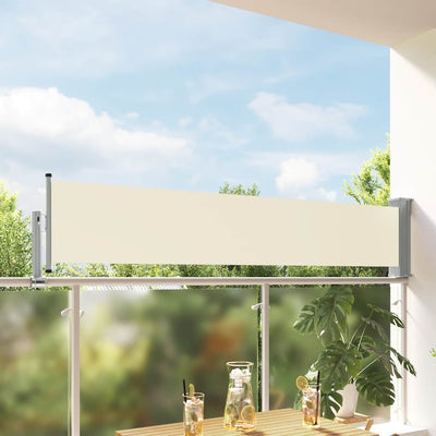 Schermo del giardino Vidaxl estendibile da 60x300 cm crema