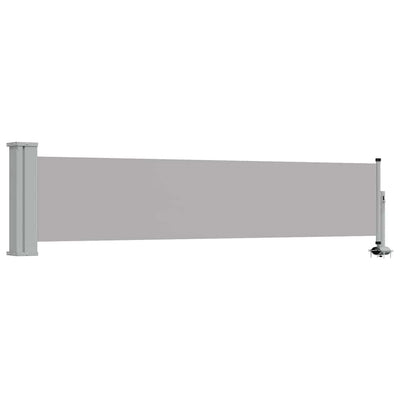 Schermo del giardino Vidaxl estendibile 60x300 cm grigio