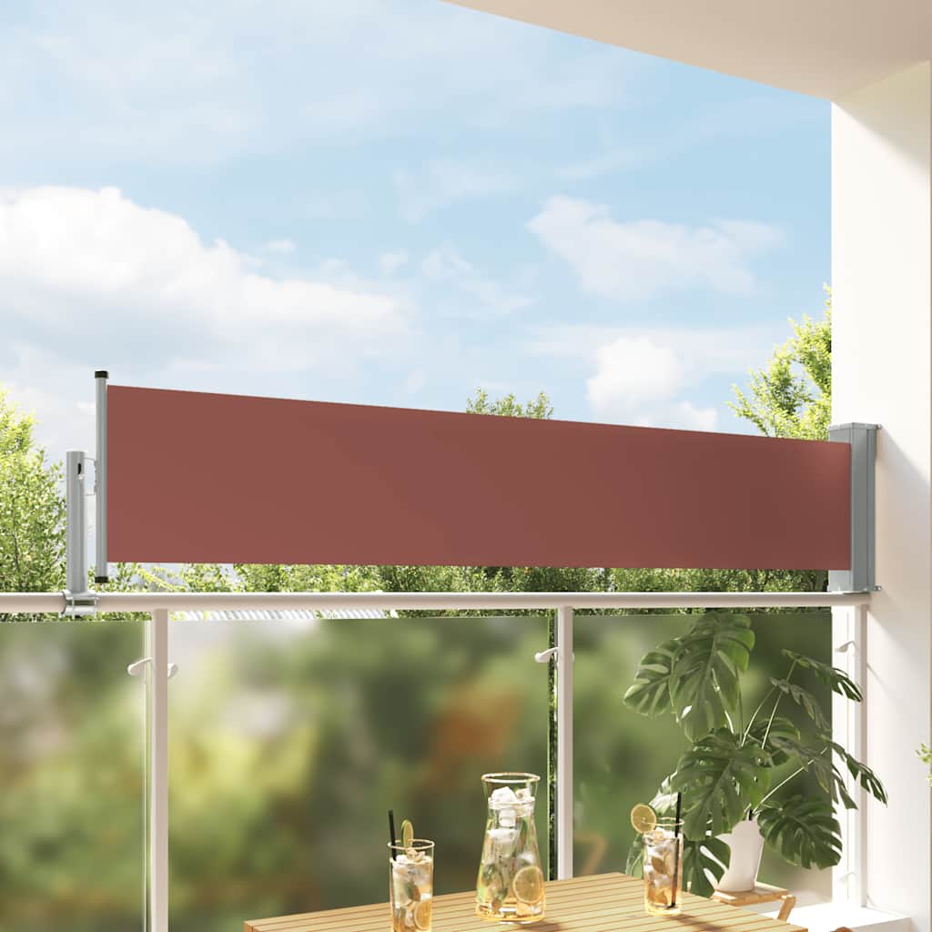 Vidaxl tuinscherm uittrekbaar 60x300 cm bruin