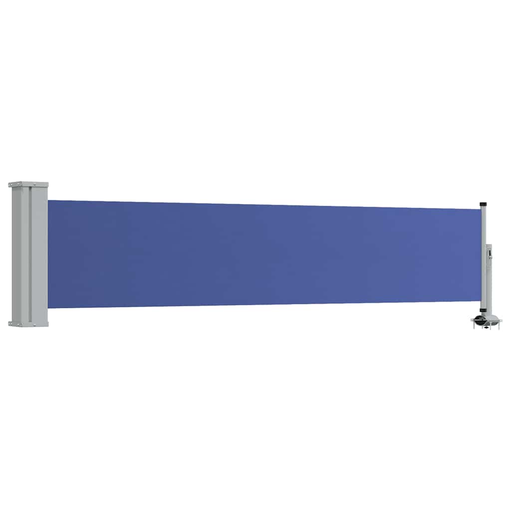 Vidaxl tuinscherm uittrekbaar 60x300 cm blauw