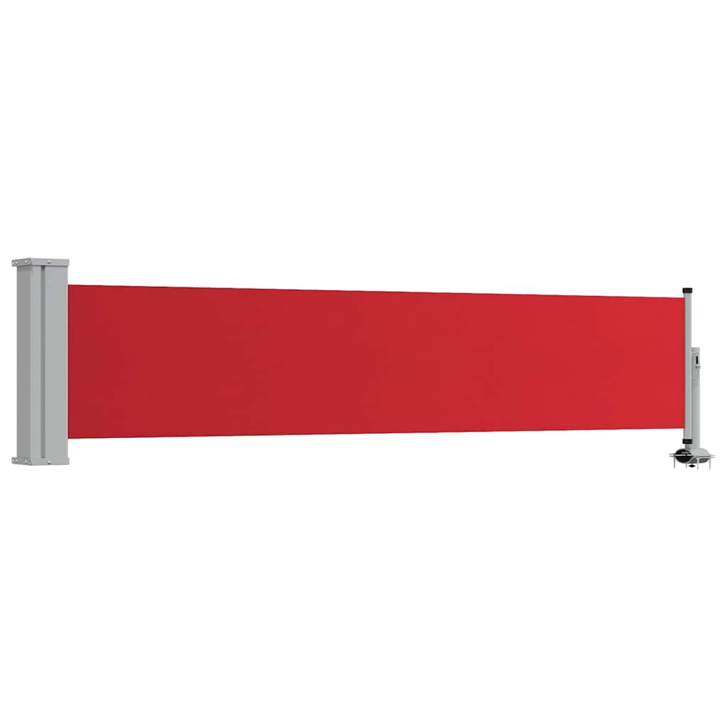 Pantalla de jardín Vidaxl extensible 60x300 cm rojo
