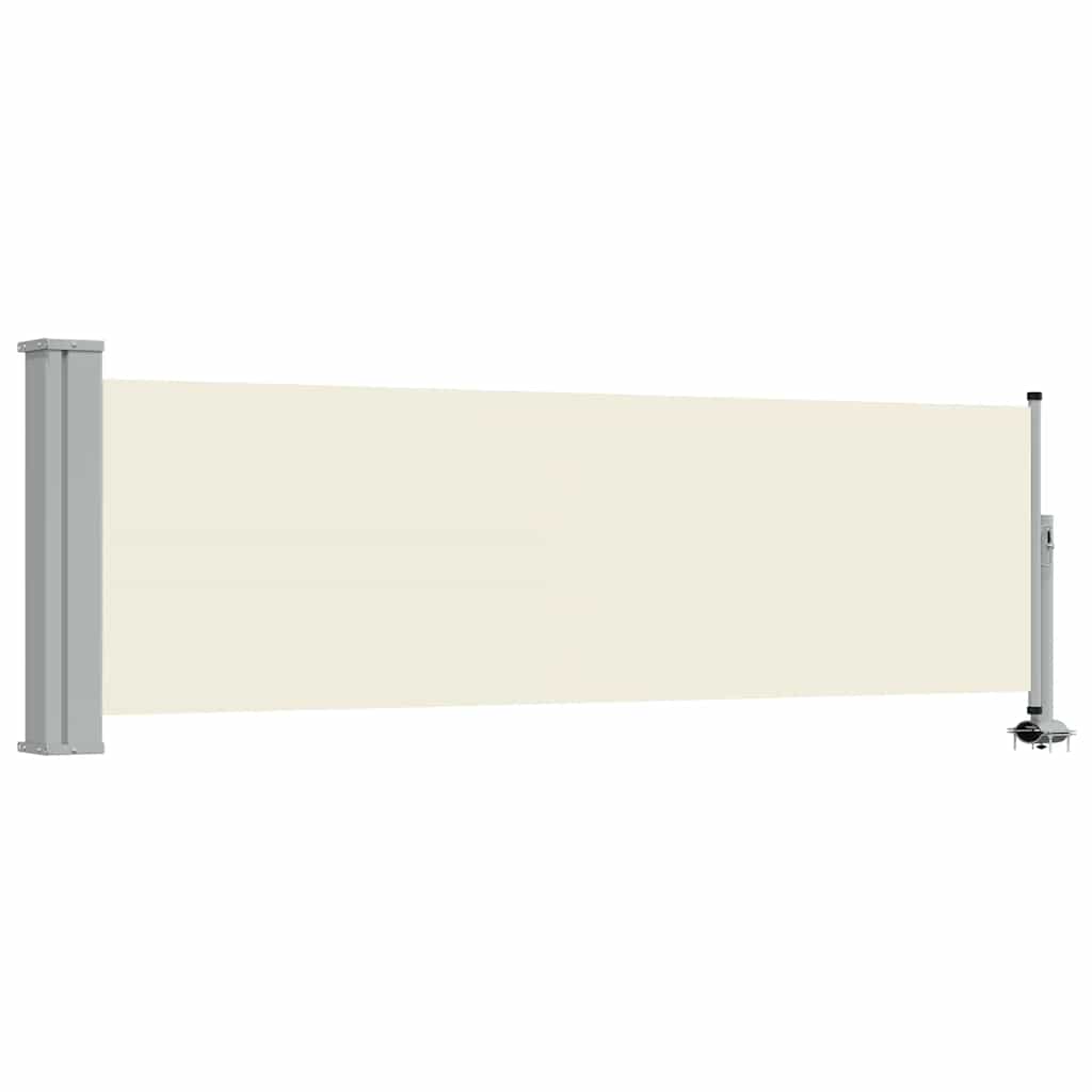 Schermo del giardino Vidaxl estendibile da 80x300 cm crema