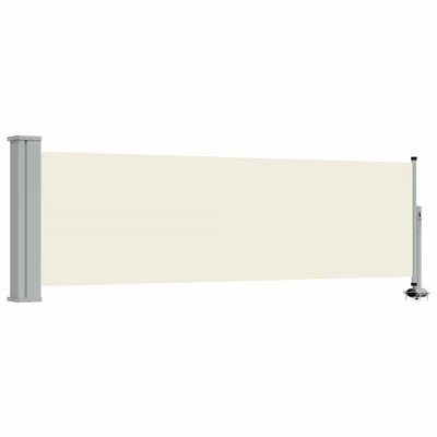 Schermo del giardino Vidaxl estendibile da 80x300 cm crema