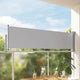 Vidaxl tuinscherm uittrekbaar 80x300 cm grijs