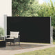 Pantalla de jardín Vidaxl extensible 170x300 cm Negro