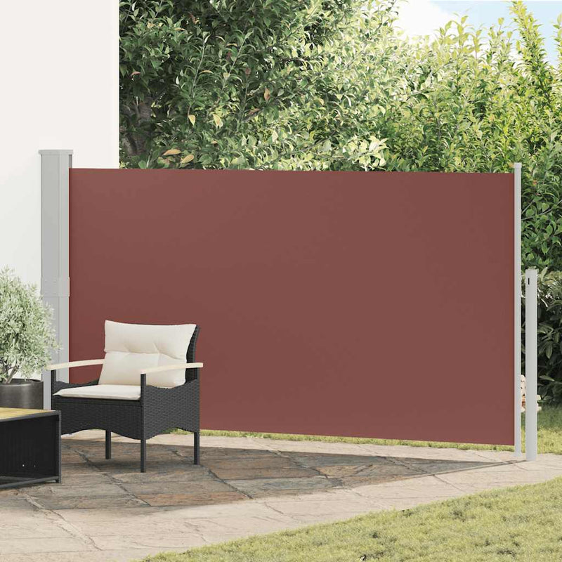 Pantalla de jardín Vidaxl extensible 170x300 cm marrón