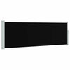 Pantalla de jardín Vidaxl extensible 100x300 cm negro