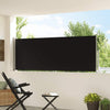 Pantalla de jardín Vidaxl extensible 100x300 cm negro