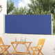Vidaxl tuinscherm uittrekbaar 100x300 cm blauw