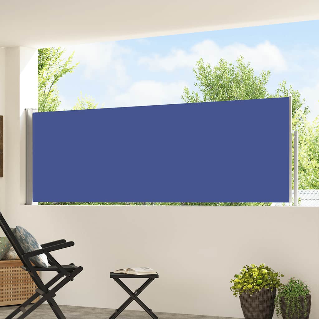 Vidaxx biombo de jardín extensible 100x500 cm azul