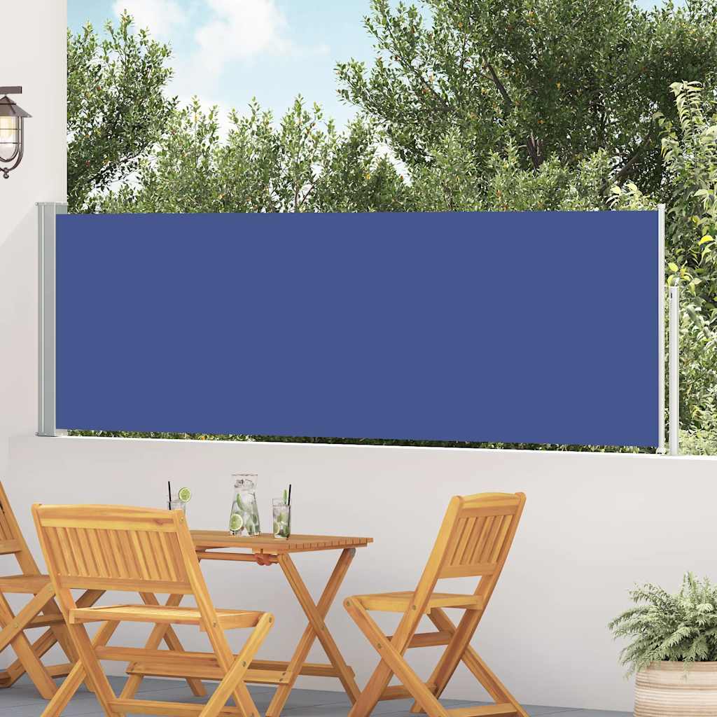 Vidaxx biombo de jardín extensible 100x500 cm azul