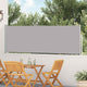 Vidaxl Garden Screen estendibile 100x500 cm grigio