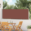 Pantalla de jardín Vidaxl extensible 100x500 cm marrón