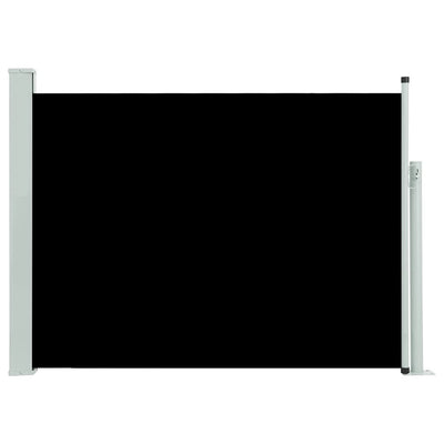 Schermo del giardino Vidaxl estendibile 120x500 cm nero