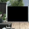 Vidaxl tuinscherm uittrekbaar 120x500 cm zwart