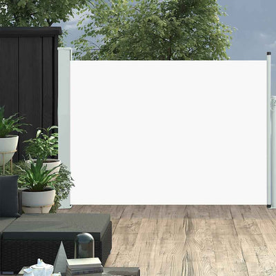 Schermo del giardino Vidaxl estendibile da 120x500 cm crema