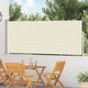 Vidaxl tuinscherm uittrekbaar 120x500 cm crème