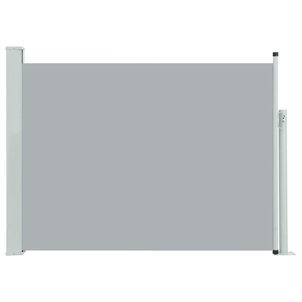 Pantalla de jardín Vidaxl extensible de 120x500 cm de gris