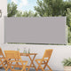 Vidaxl tuinscherm uittrekbaar 120x500 cm grijs
