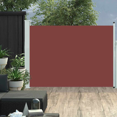 Schermata del giardino Vidaxl estendibile 120x500 cm marrone