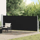Pantalla de jardín Vidaxl extensible 140x500 cm Negro