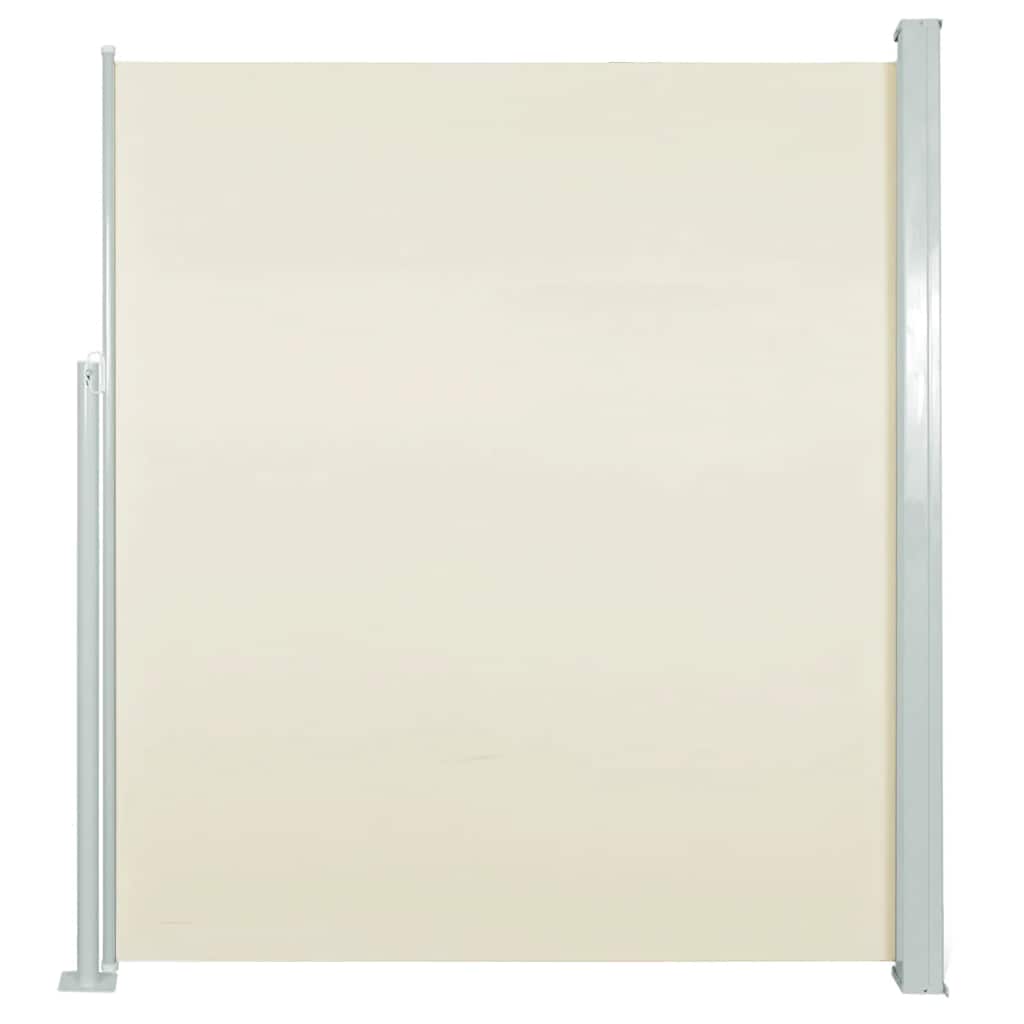 Schermo del giardino Vidaxl estendibile da 140x500 cm crema