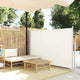 Vidaxl tuinscherm uittrekbaar 140x500 cm crème
