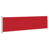 Pantalla de jardín Vidaxl extensible 140x500 cm rojo