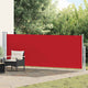 Vidaxl tuinscherm uittrekbaar 140x500 cm rood
