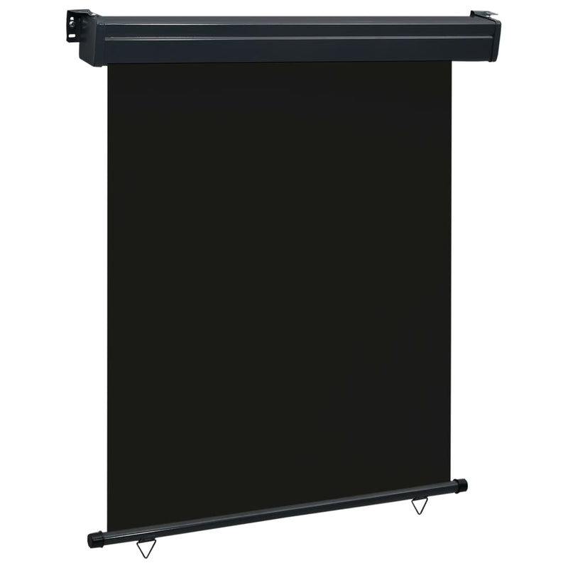 Vidaxl balkonscherm 145x250 cm zwart