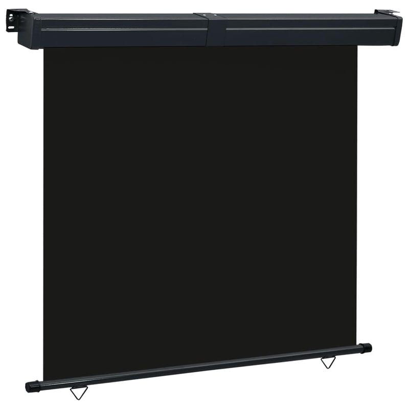 Vidaxl balkonscherm 175x250 cm zwart