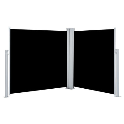 VIDAXL Parature estendibile 120x600 cm nero