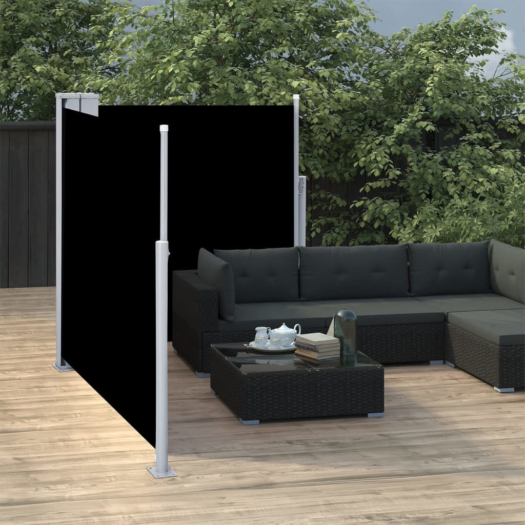 Parabrisas Vidaxl extensible 120x600 cm negro