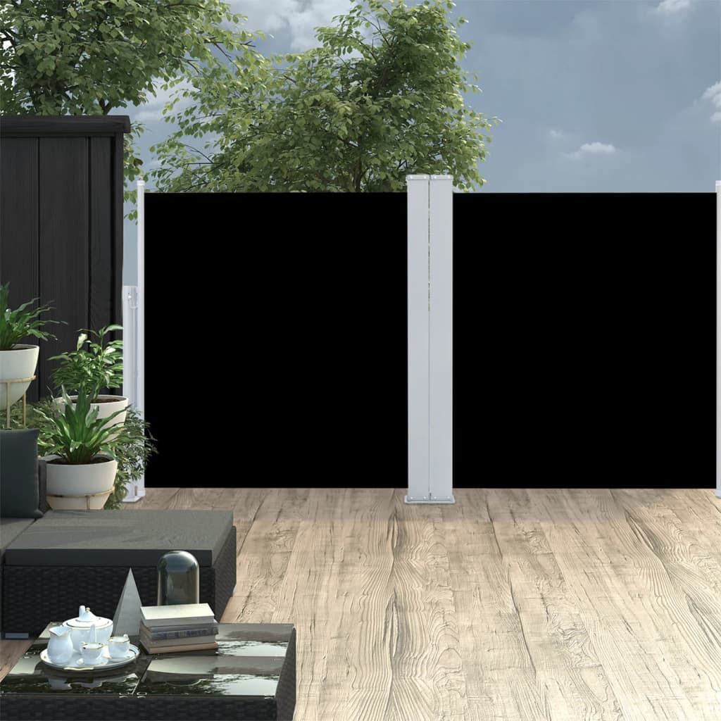 Parabrisas Vidaxl extensible 120x600 cm negro