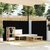 Parabrisas Vidaxl extensible 120x600 cm negro