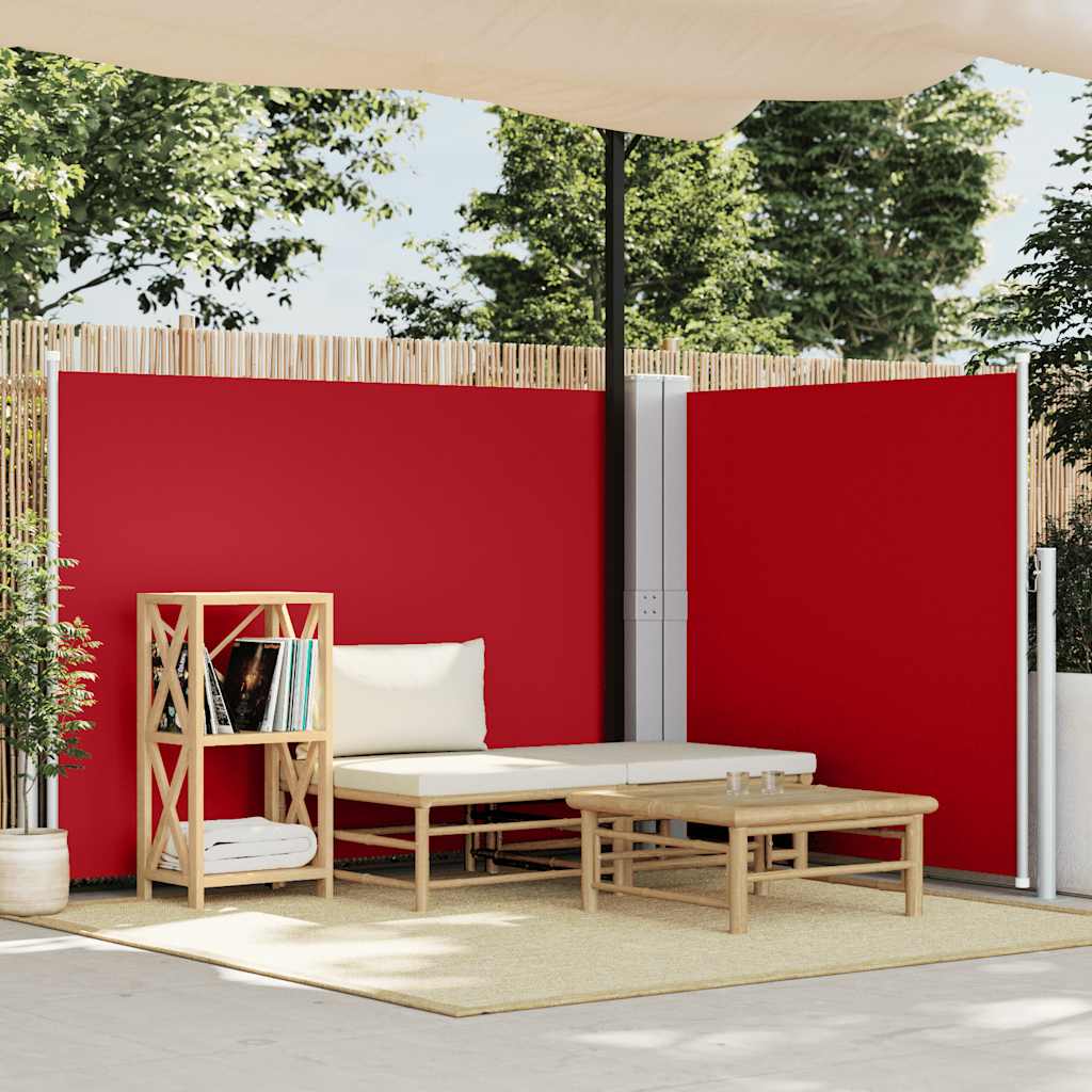 Parabrisas Vidaxl extensible 140x600 cm rojo