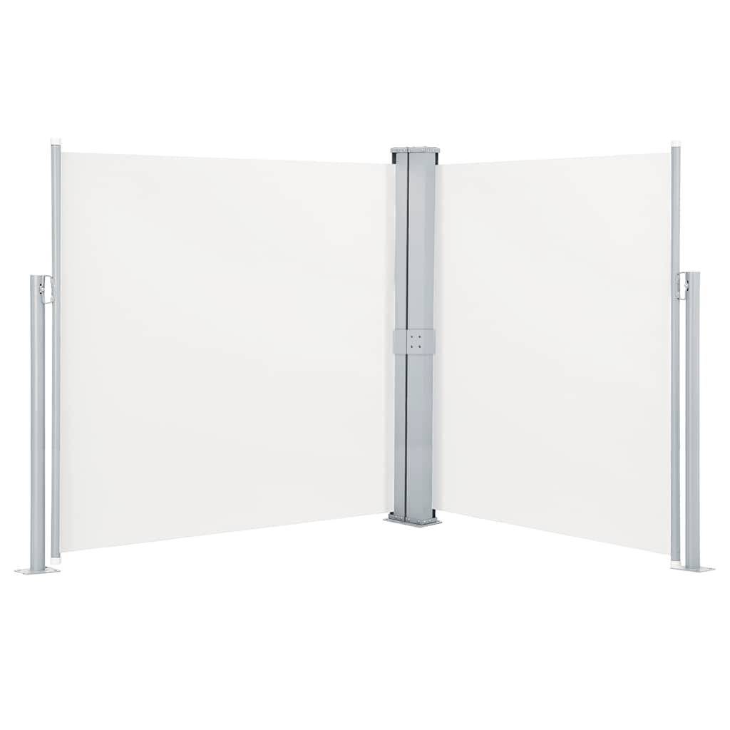 Vidaxl Garden Screen Extendable Double 170x600 cm Cream