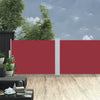 Vidaxl windscherm uittrekbaar 100x1000 cm rood