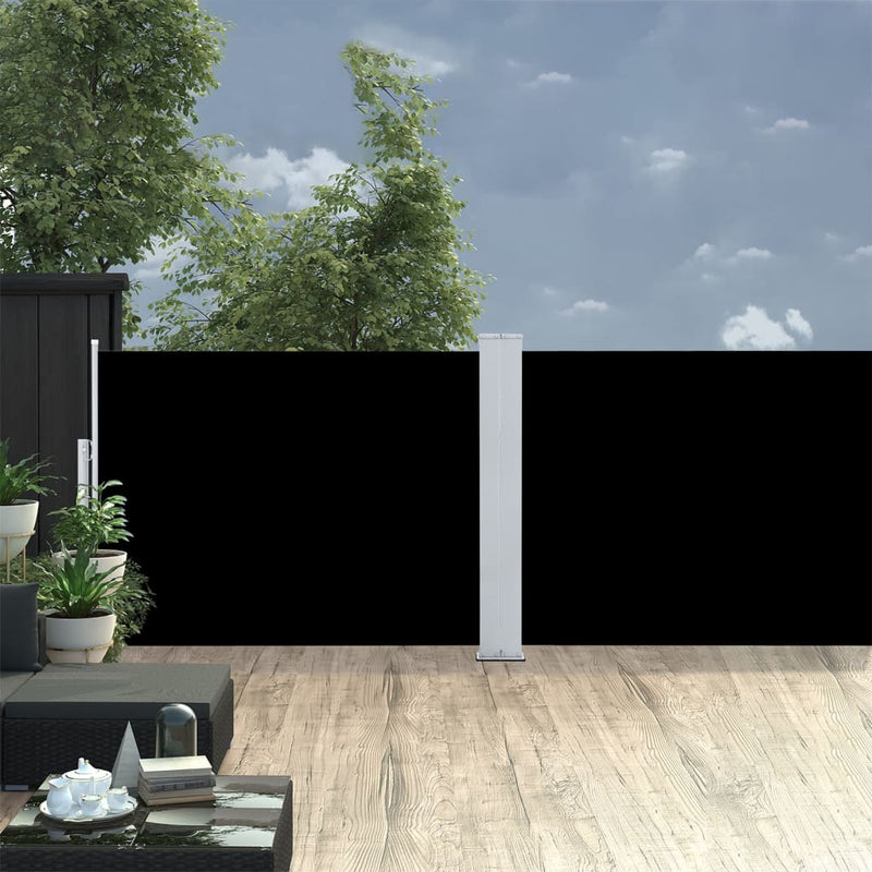 Parabrisas Vidaxl extensible 120x1000 cm negro