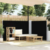 Parabrisas Vidaxl extensible 120x1000 cm negro