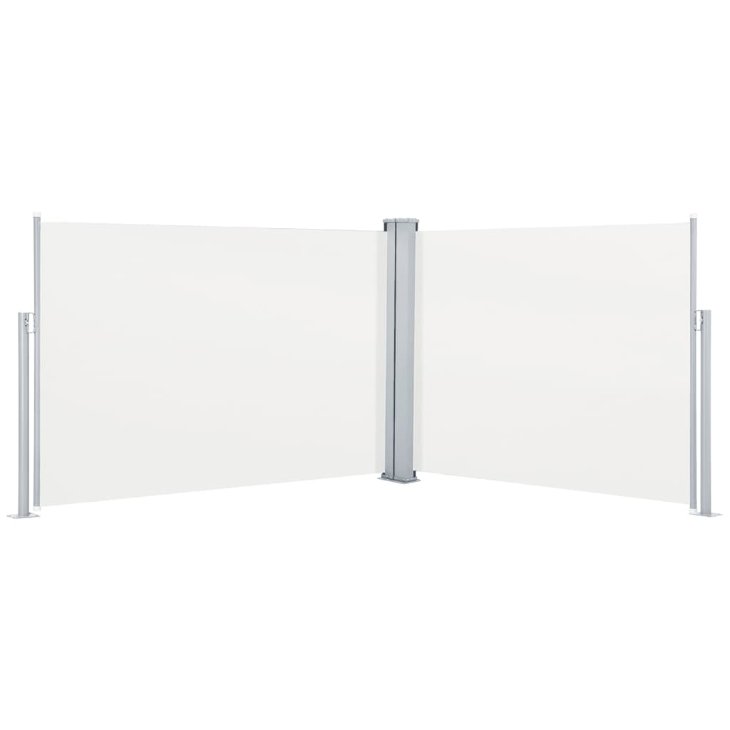Vidaxl parabrezza estendibile da 120x1000 cm crema