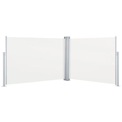 Vidaxl parabrezza estendibile da 120x1000 cm crema