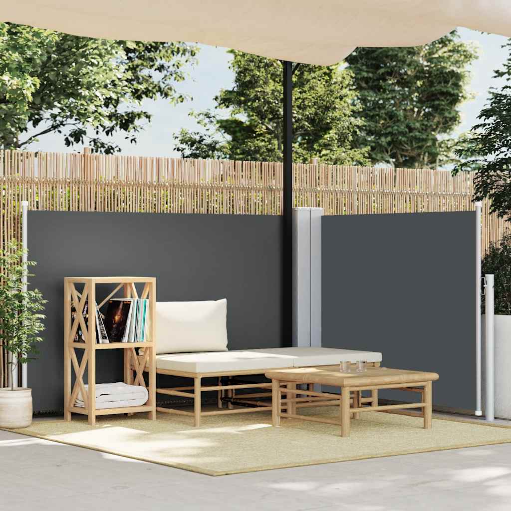 Vidaxl windscherm uittrekbaar 120x1000 cm antraciet