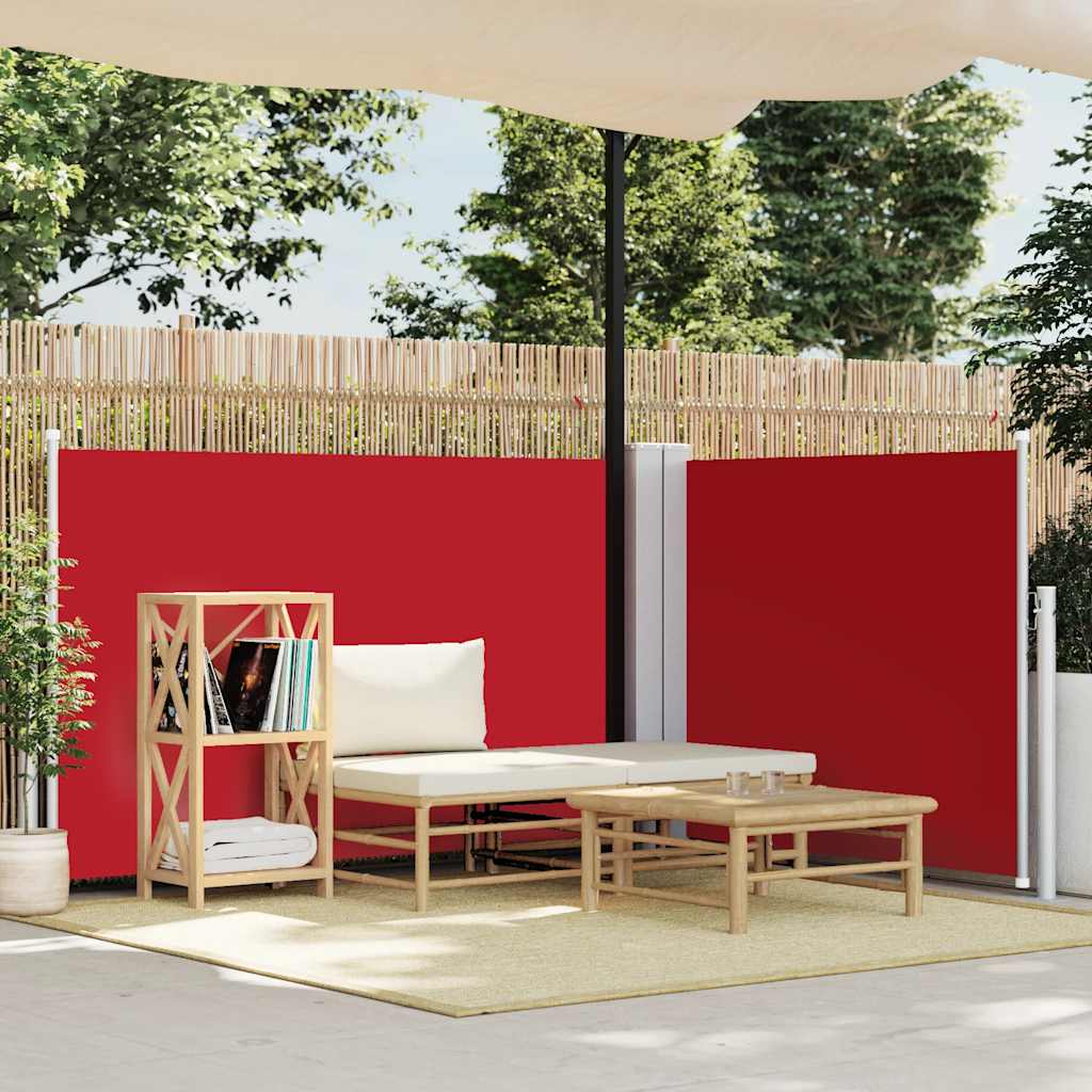 Parabrisas Vidaxl extensible 120x1000 cm rojo