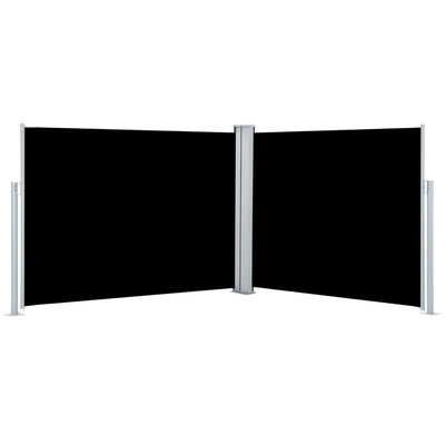 VIDAXL Parature estendibile 140x1000 cm nero