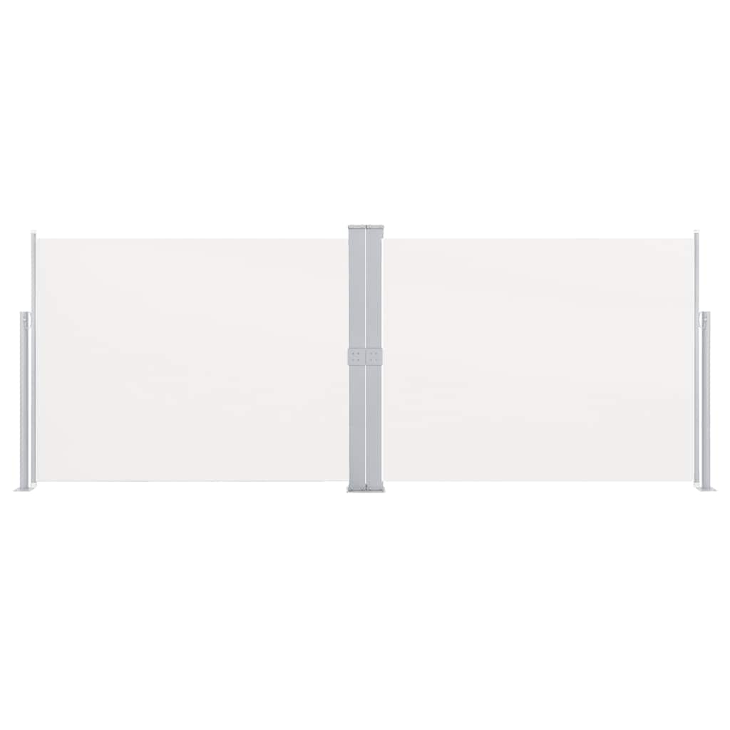 Vidaxl windscherm uittrekbaar 140x1000 cm crème